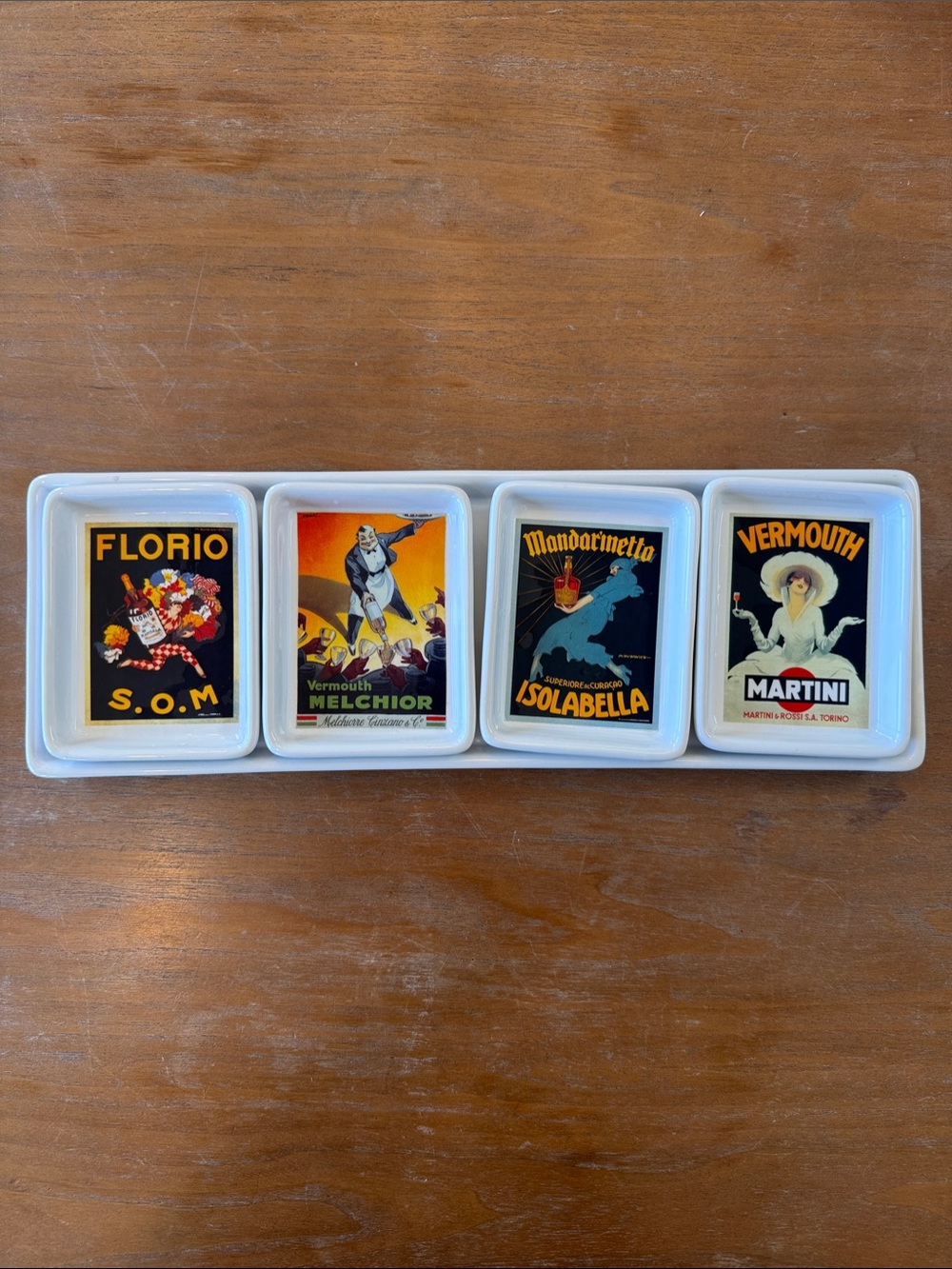 Pottery Barn Vintage Posters Snack Tray